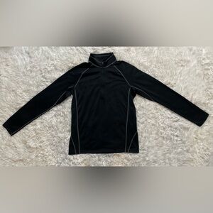 REI 1/4 Zip Gorpcore Hiking Black Outdoor Base Layer Thermal Lightweight Mens M